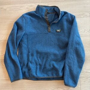 L.L. Bean Blue Zip Up Sweater